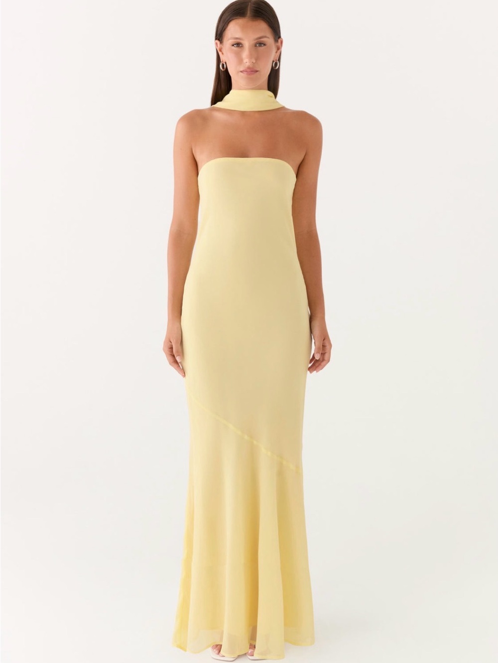 Peppermayo - NEW - “Under the Pagoda” Maxi Dress - Yellow - Neck Scarf - Picture 2 of 6
